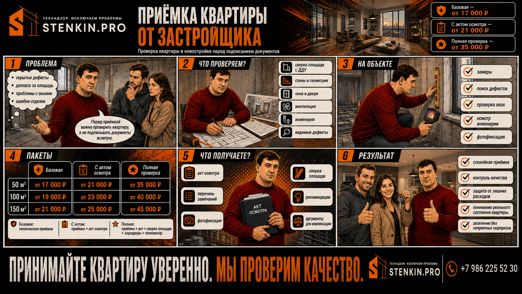 Заказать приёмку квартиры от застройщика