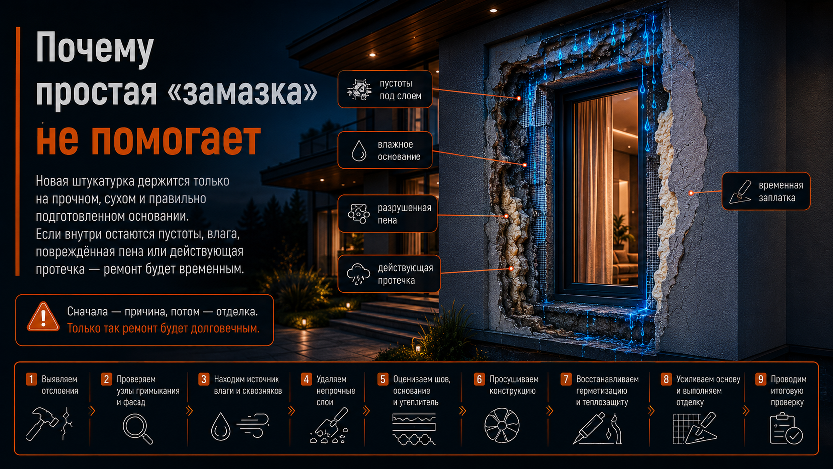 Почему простая «замазка» не помогает