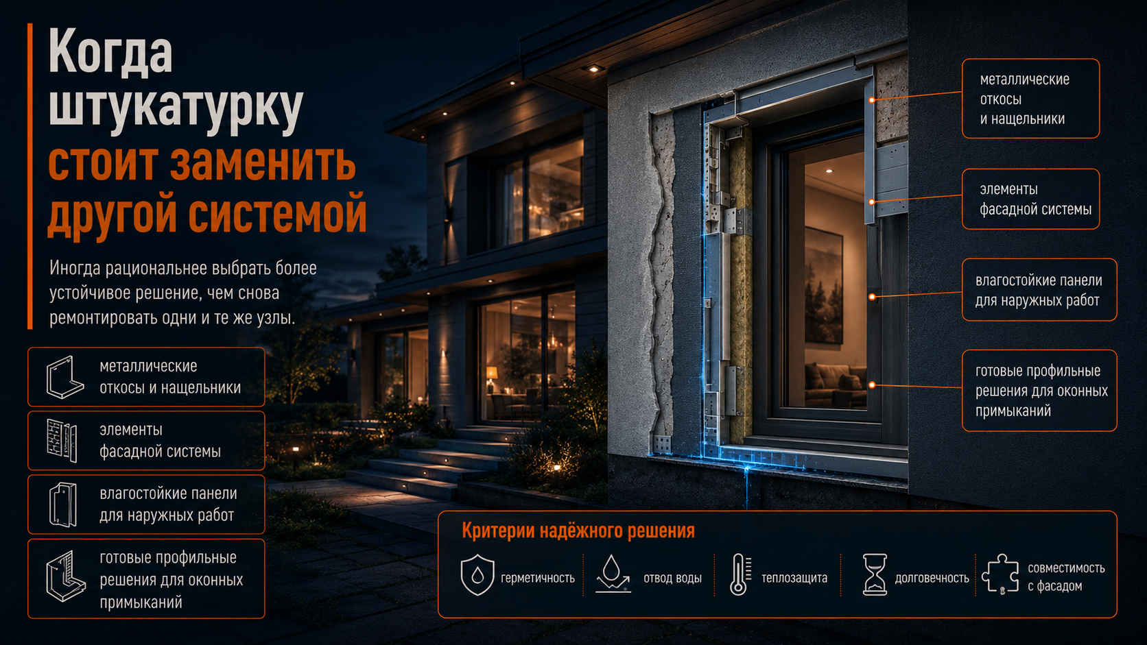 Когда штукатурку стоит заменить другой системой