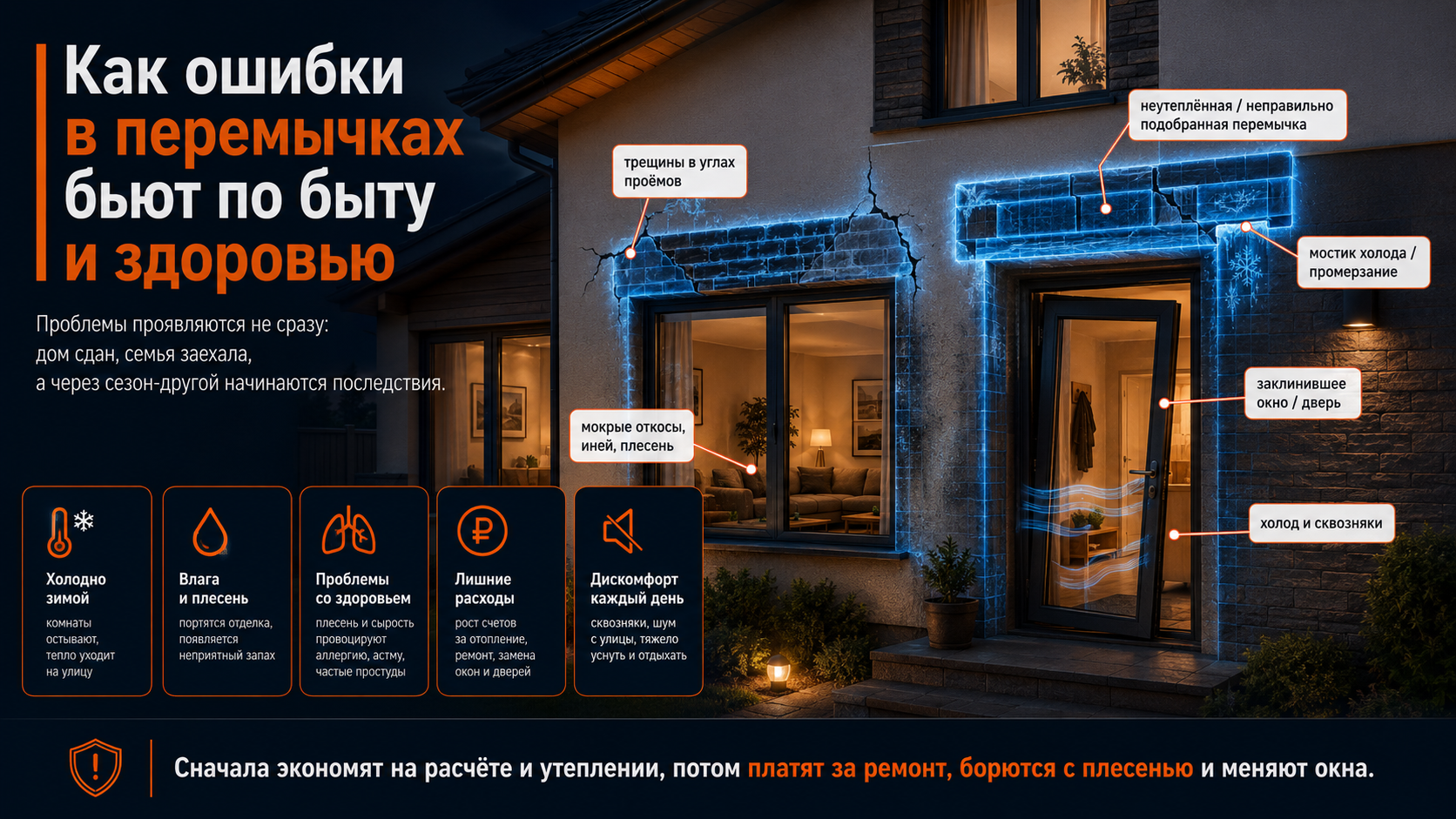 Перемычки в ИЖС: как одна «мелочь» может стоить миллионы и угрожать здоровью