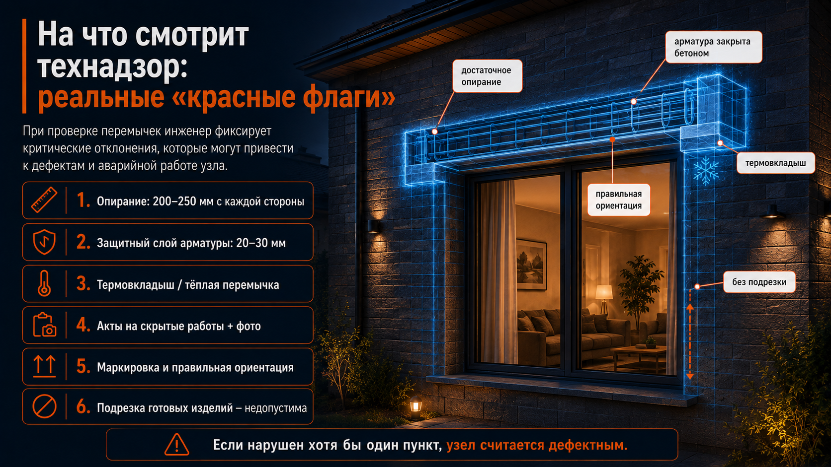 Красные флаги, которые видит технадзор